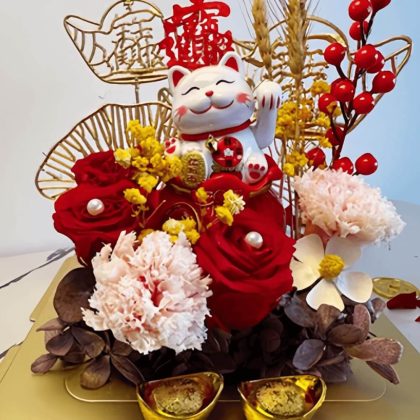 Golden Fortune Cat Waving Hand