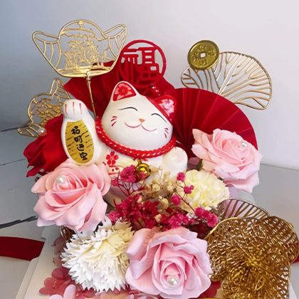 Fortune Bloom Lucky Cat