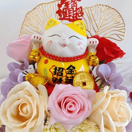 Golden Blessings Lucky Cat Bloom