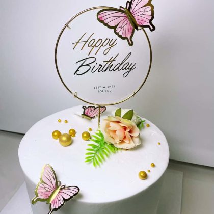 Butterfly Garden Birthday Cake